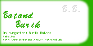 botond burik business card